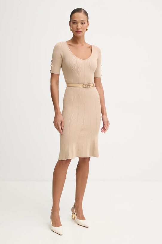 Рокля Marciano Guess GRACE 5RGK07.5810Z бежов SS25