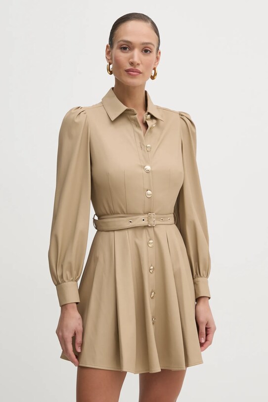 Šaty Marciano Guess CLIO látka béžová 5RGK11.7114A