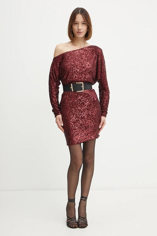 Šaty Marciano Guess GABBIE 5RGK69.6166A burgundské SS25