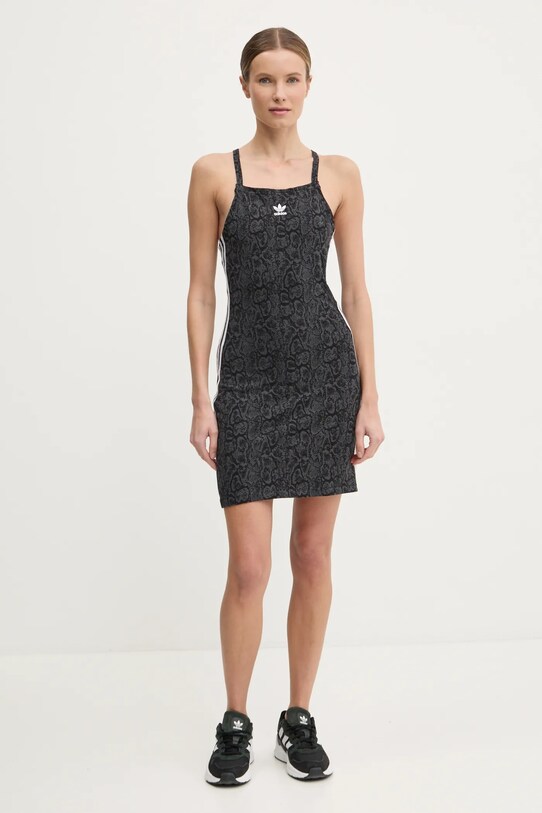 Šaty adidas Originals SNAKE 3 S DRESS JN7292 sivá SS25