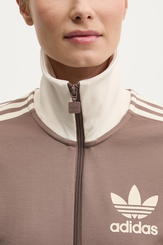 adidas Originals sukienka 3S TRACK DRESS JC5779 brązowy