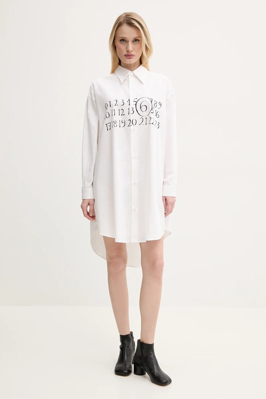 MM6 Maison Margiela pamut ruha S52CT0787.M35152 bézs SS25