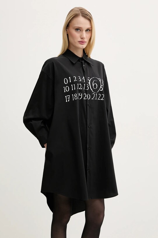 Šaty MM6 Maison Margiela mini černá S52CT0788.M35043