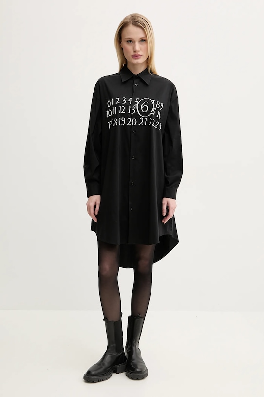 MM6 Maison Margiela dress S52CT0788.M35043 black SS25