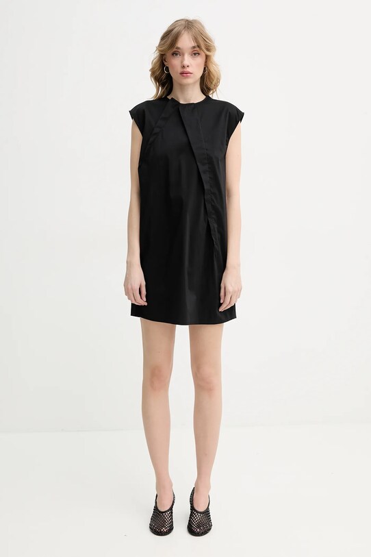 MM6 Maison Margiela rochie S52DA0066.M35043 negru SS25