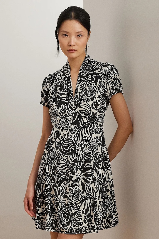 Oblačila Obleka Lauren Ralph Lauren 200963678 črna