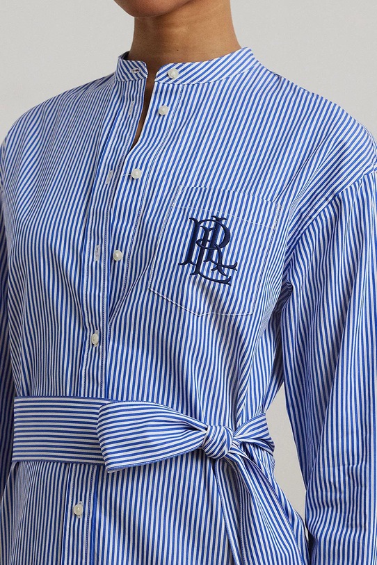 Lauren Ralph Lauren pamut ruha kék 200963845