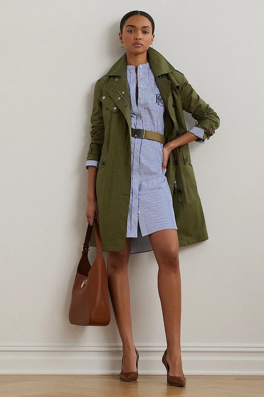 Lauren Ralph Lauren pamut ruha 200963845 kék