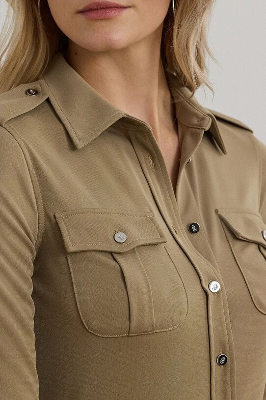 Lauren Ralph Lauren sukienka brązowy 200963901