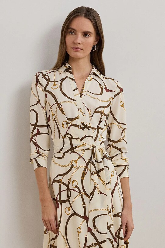 Одяг Сукня Lauren Ralph Lauren 250963459 бежевий