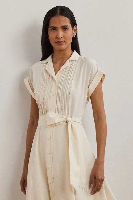 Oblečení Šaty Lauren Ralph Lauren 250963711 béžová