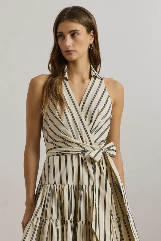 Одяг Бавовняна сукня Lauren Ralph Lauren 250963808 бежевий