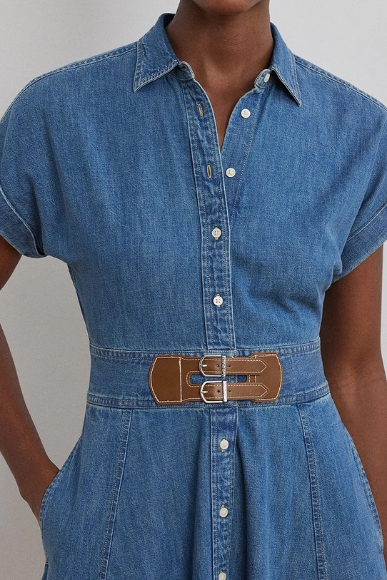 Rifľové šaty Lauren Ralph Lauren modrá 250963908