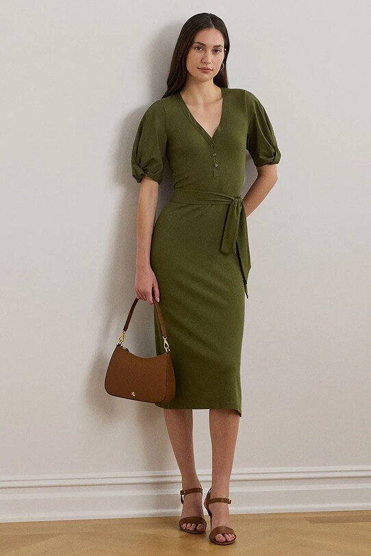 Платье Lauren Ralph Lauren casual зелёный 250964070