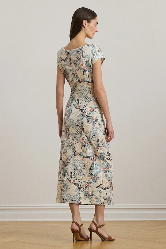 Lauren Ralph Lauren sukienka 250964087 beżowy SS25