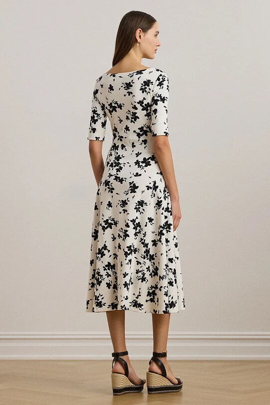 Bavlnené šaty Lauren Ralph Lauren 250964093 čierna SS25