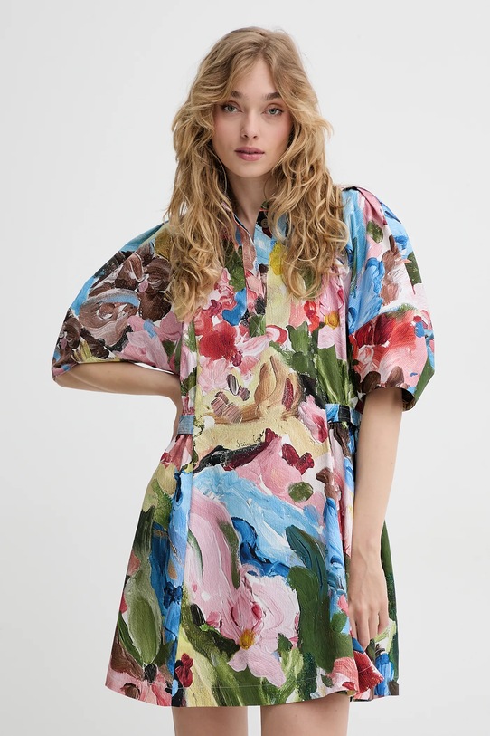 Stine Goya vestito in cotone mini multicolore SG.SS25.D093.2340P