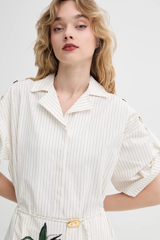 Stine Goya sukienka bawełniana SG.SS25.D091.2339 beżowy