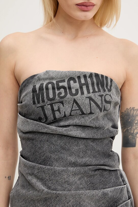Дънкова рокля Moschino Jeans 0430.3219 сив
