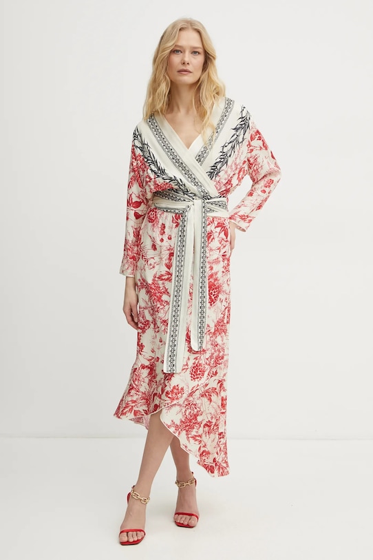 Simona Corsellini sukienka trzy czwarte beżowy P25CPAB004