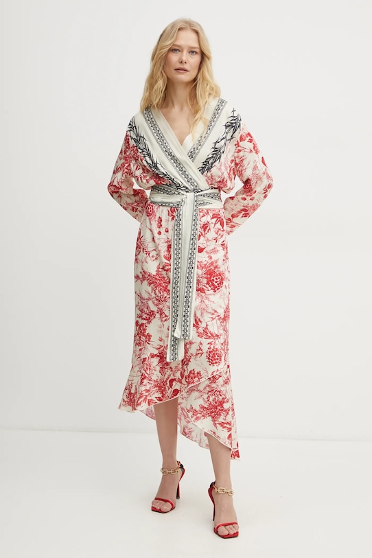 Odzież Simona Corsellini sukienka P25CPAB004 beżowy