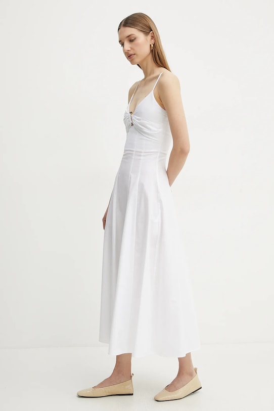 Abbigliamento Simona Corsellini vestito in cotone P25CPAB011 bianco