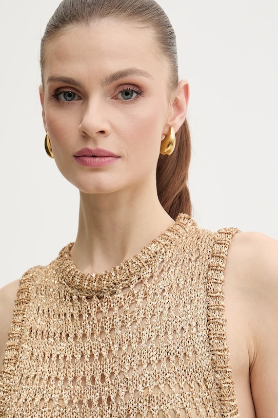 Šaty Simona Corsellini P25CEABO10 zlatá