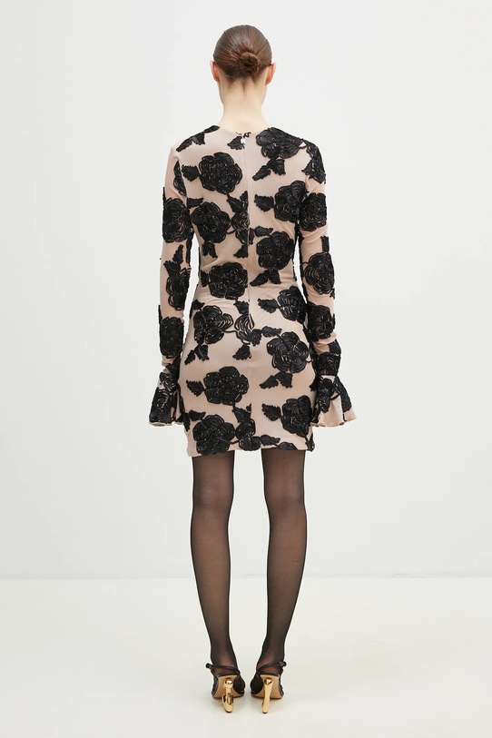 Odzież Rotate sukienka Flower Mesh Mini 1132262645 beżowy