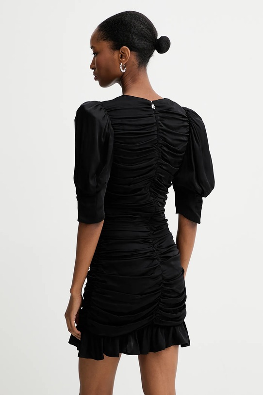 Îmbrăcăminte Rotate rochie Satin Mini Ruffle 114054100 negru