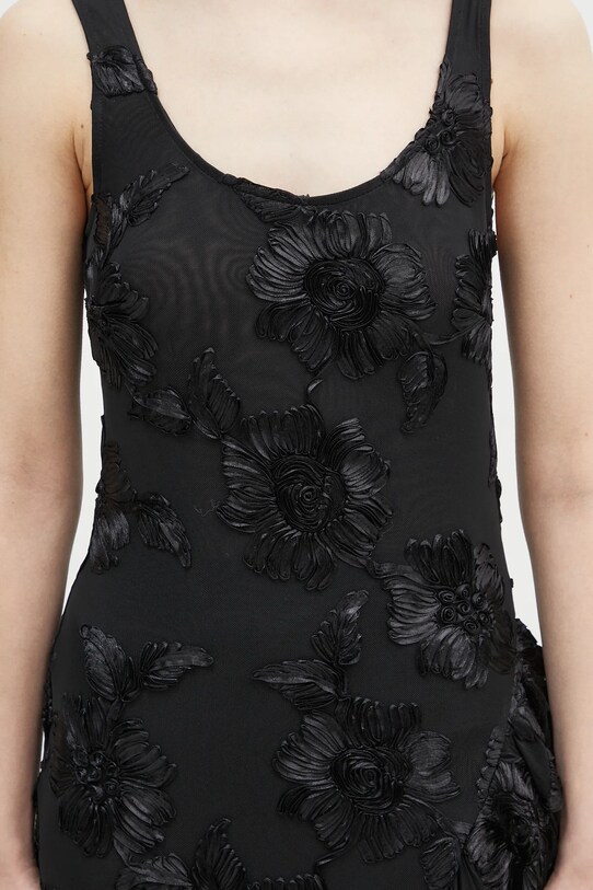 Сукня Rotate Flower Mesh Ruffle 114056100 чорний
