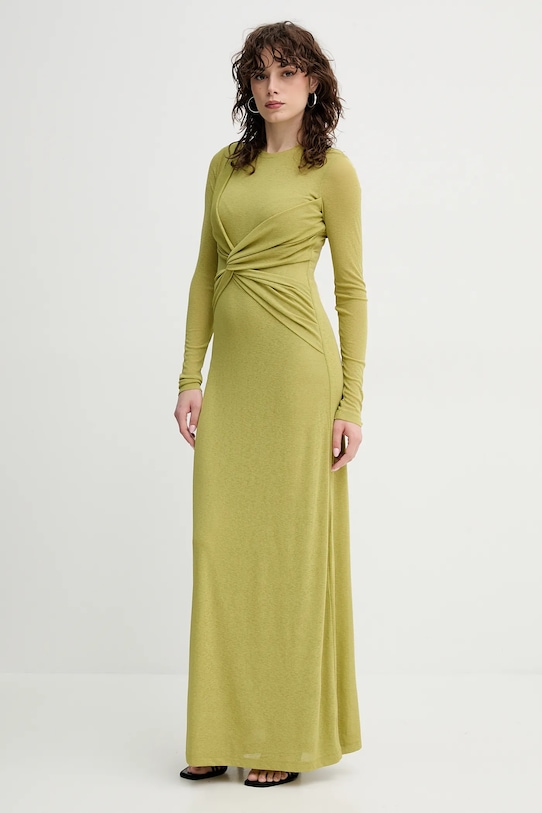 Nanushka rochie ROZAL maxi verde NW25RSDR16464