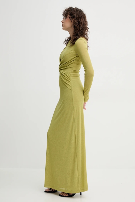 Nanushka rochie ROZAL verde NW25RSDR16464