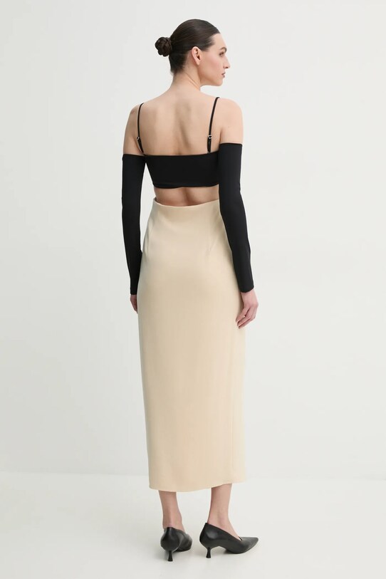 Oblečení Šaty Nanushka SELLY NW25RSDR04511 béžová