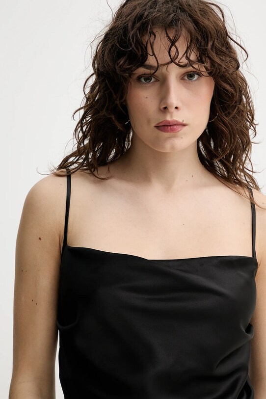 Nanushka sukienka SEREN czarny NW24CRDR04699