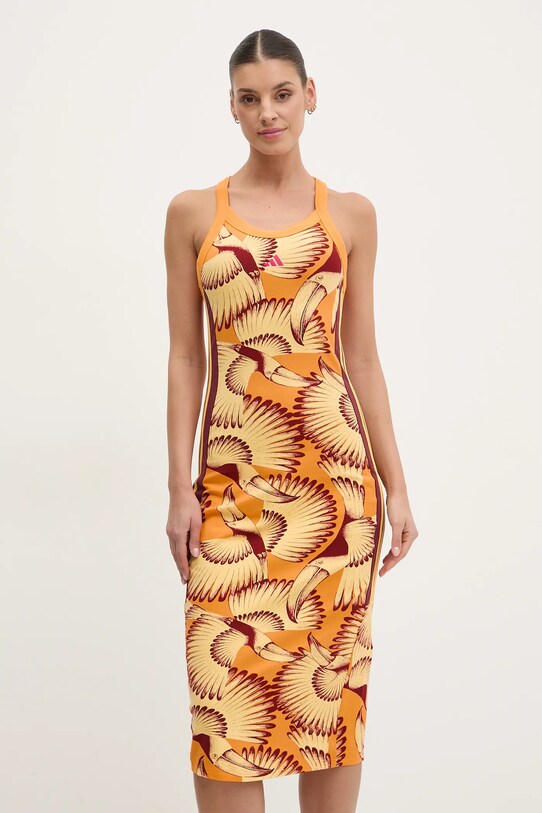 adidas rochie x Farm Rio JD6315 portocaliu SS25