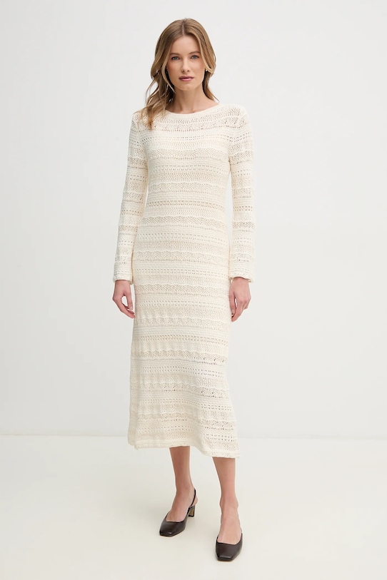 OUI rochie midi bej 92408