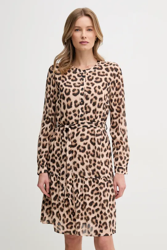 OUI rochie midi bej 91807