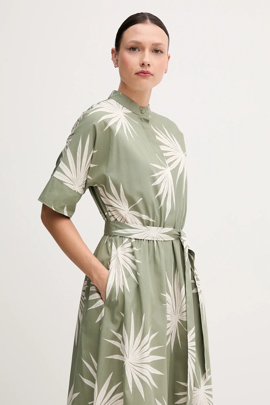 Odzież OUI sukienka bawełniana 92864 zielony