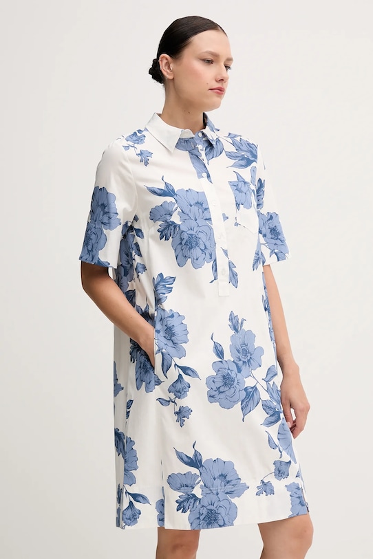 Oblečenie Bavlnené šaty OUI 92869 modrá