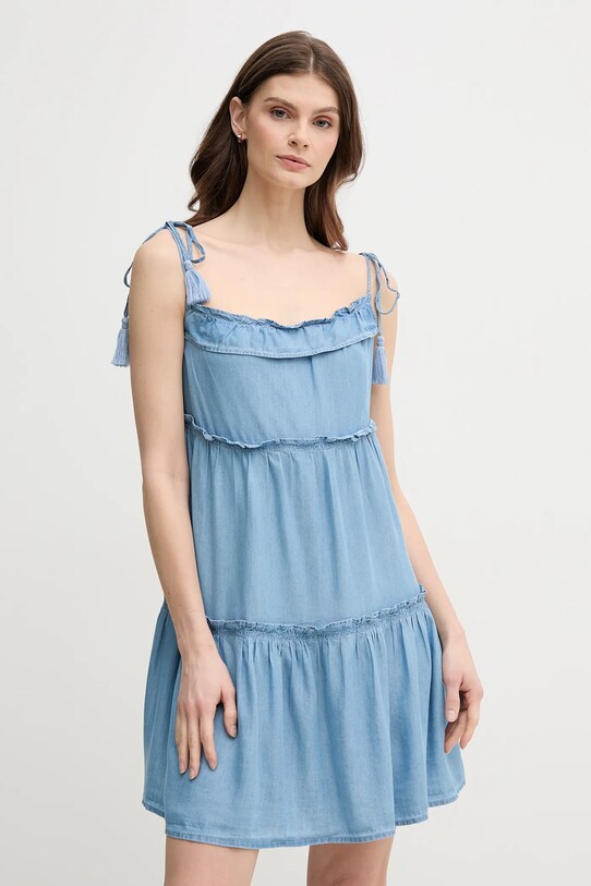 Pepe Jeans rochie ETTY mini albastru PL953663
