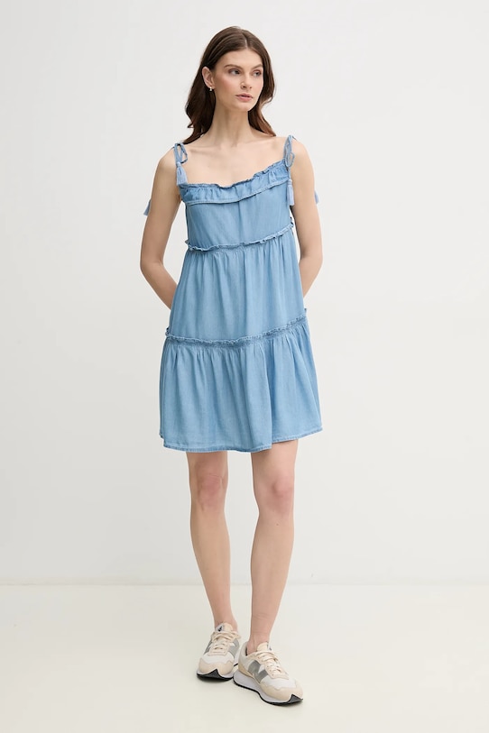 Pepe Jeans sukienka ETTY PL953663 niebieski SS25