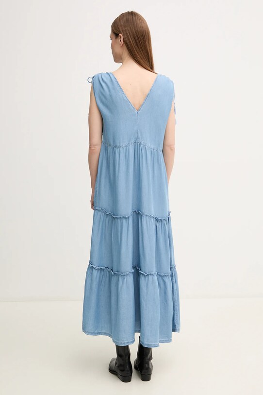 Pepe Jeans sukienka EFFIE PL953664 niebieski SS25