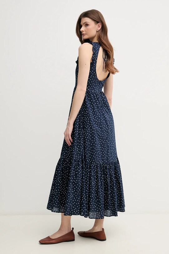 Pepe Jeans sukienka bawełniana DEBORAH PL953666 granatowy SS25