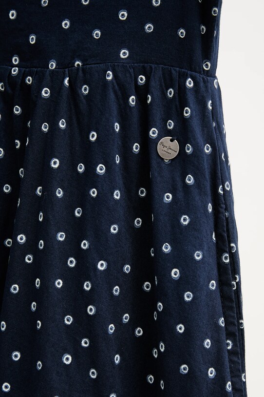 Pepe Jeans sukienka bawełniana DEBORAH granatowy PL953666