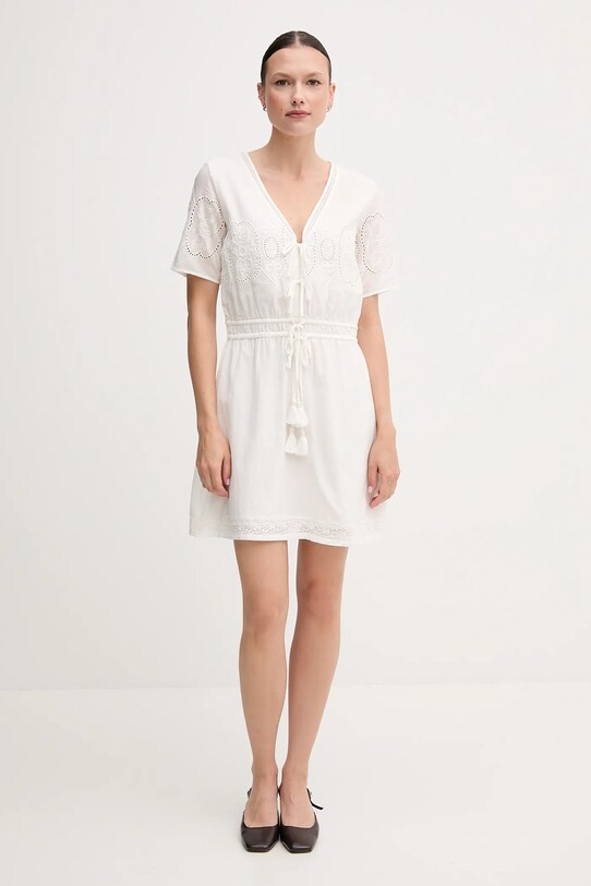 Pepe Jeans sukienka EDEN PL953699 beżowy SS25