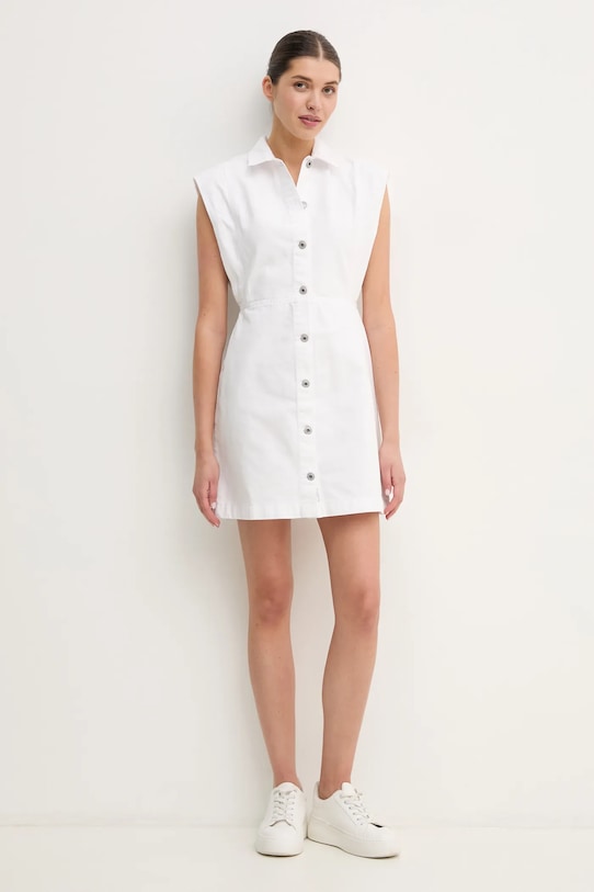Pepe Jeans sukienka jeansowa CHEY WHT PL953721 biały SS25