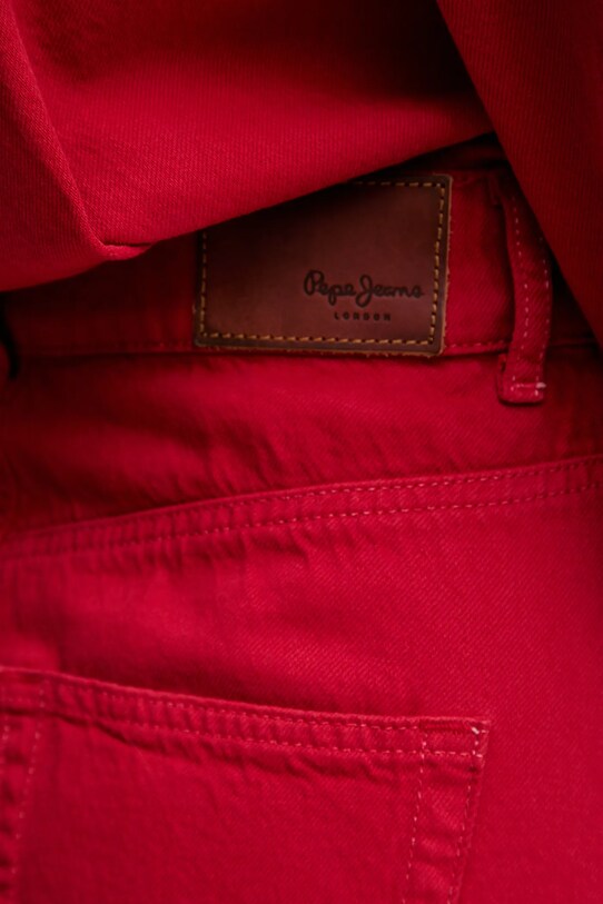 Pepe Jeans sukienka jeansowa MELISSA PL953724 czerwony