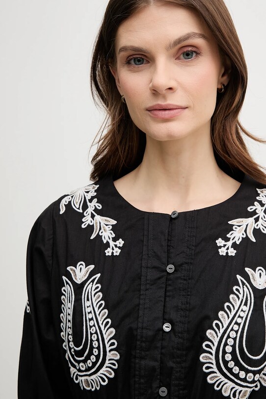Pepe Jeans rochie din bumbac DESTINY DRESS PL953743 negru