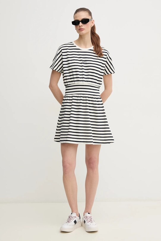 Pepe Jeans sukienka bawełniana VANIA PL953744 granatowy SS25