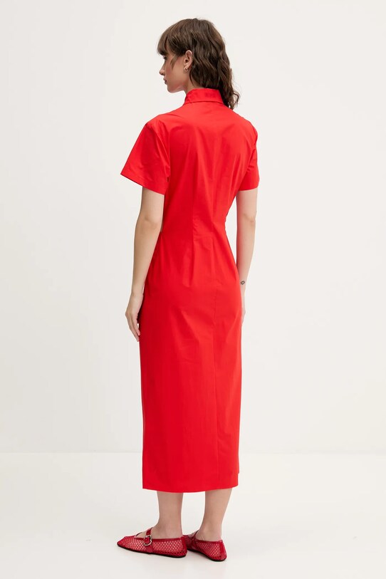 Odzież MSGM sukienka bawełniana 3842MDA30X.257315 czerwony